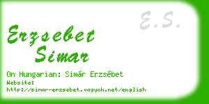 erzsebet simar business card